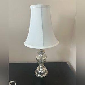 Silvered Glass table lamp